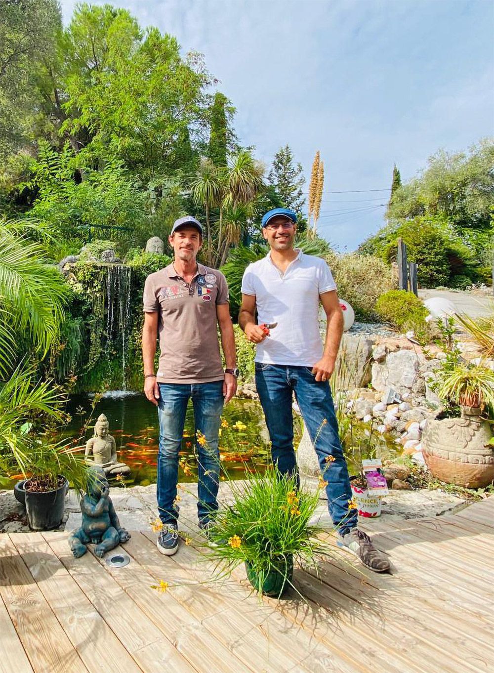 Stéphane AMAT de Pépinière des Aspres et Eric LERDA de TERRE DE PROVENCE